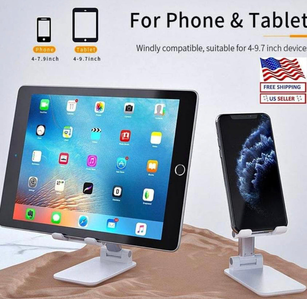 Adjustable Tablet & Phone Stand 📱 | Foldable Desktop Holder for iPad & iPhone