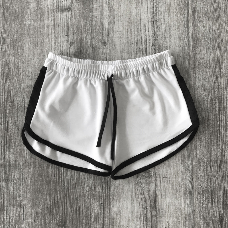 2008 Women's Contrast Mesh Detail Shorts – French Terry Activewear