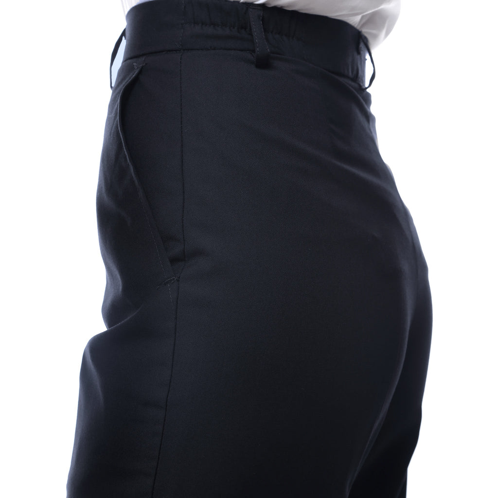 Womens 2789 Navy Elastic Waistband Dress Pants