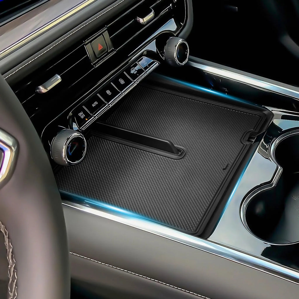 Center Console Organizer for 2025 Chevy Suburban/Tahoe Middle Center Console Armrest Storage Box Tray Interior Car Accessories