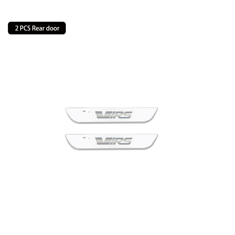 Car Door Sill LED Welcome Pedal Scuff Plate 7 Color Ambient Light for Skoda VRS Octavia Fabia Kamiq Karoq Kodiaq Rapid Superb