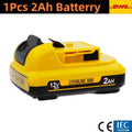 .For DeWalt 12V 2Ah 3Ah 5Ah 6Ah Battery DCB127 DCB124-XJ DCD796 DCF922 Rechargeable Lithium-ion.