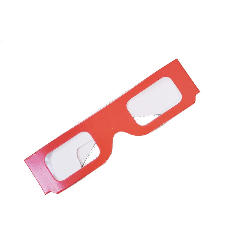 100pcs Pack 3D Paper Prisms Diffraction Rainbow Glasses For Laser Shows,Raves,Lights For New Year&Christmas Holidays