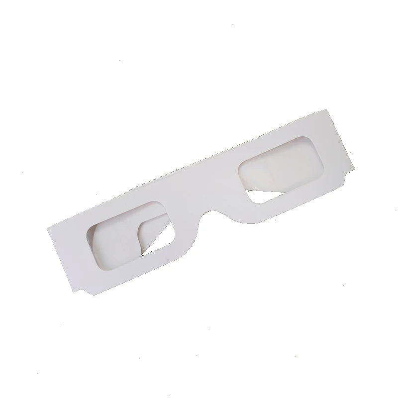 100pcs Pack 3D Paper Prisms Diffraction Rainbow Glasses For Laser Shows,Raves,Lights For New Year&Christmas Holidays