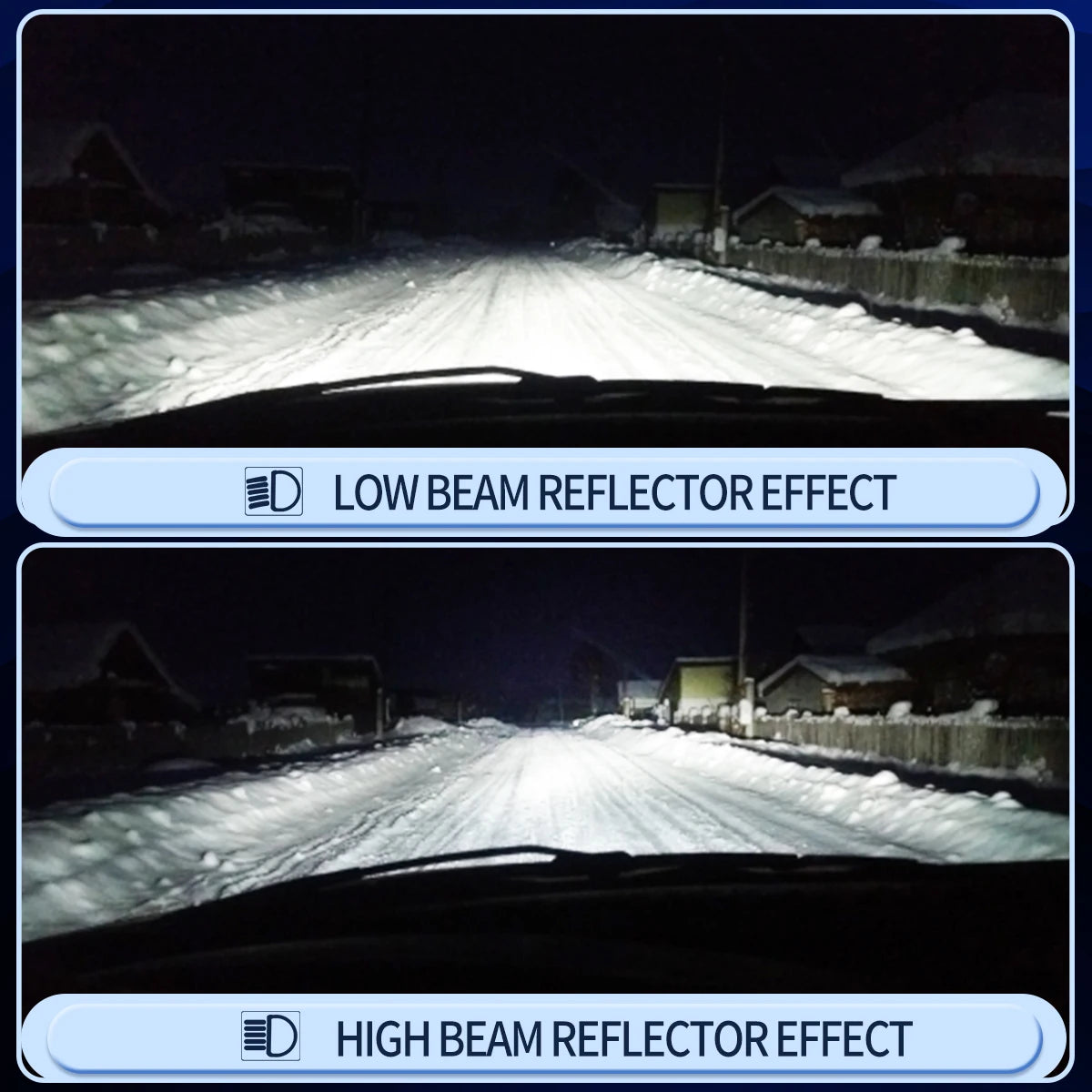 2PCS H7 H4 9005 9006 HB3 HB4 H11 H8 H9 LED Headlight Bulbs 12V 6000K 3570Chips Plug and Play for Car Headlight Lights