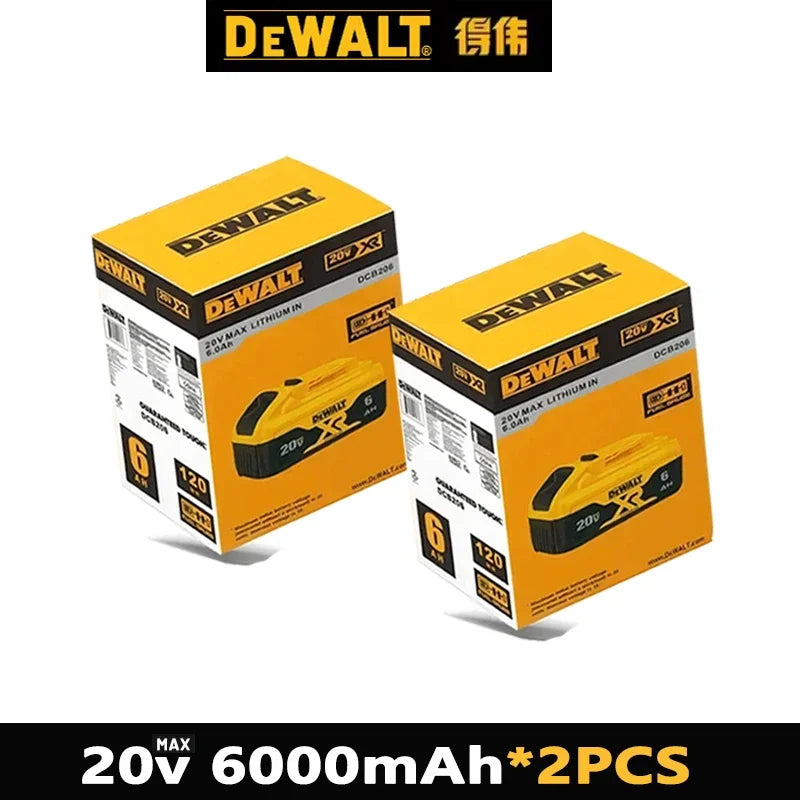 2AH 5AH 6Ah 9Ah Original Dewalt 20V Battery  For DCB200  DCB606 DCD609 18v dewalt outillage dewalt power tools Battery