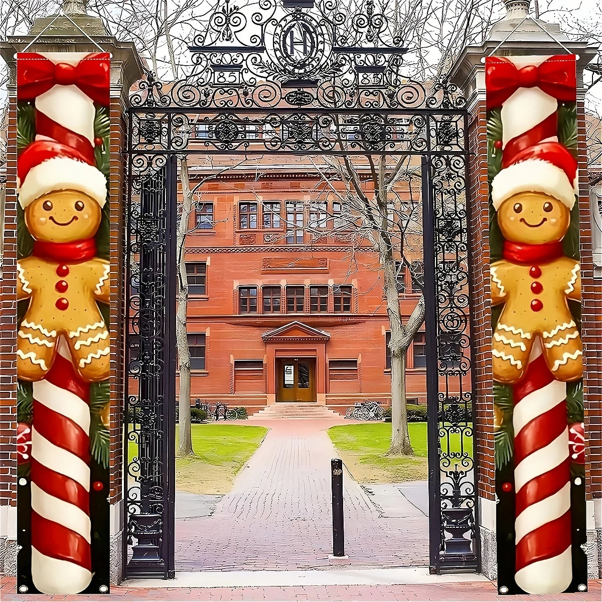 Christmas Hanging Door Banner Merry Christmas Decoration for Home 2025 Xmas Door Decor Navidad Notal Noel Ornament New Year 2026