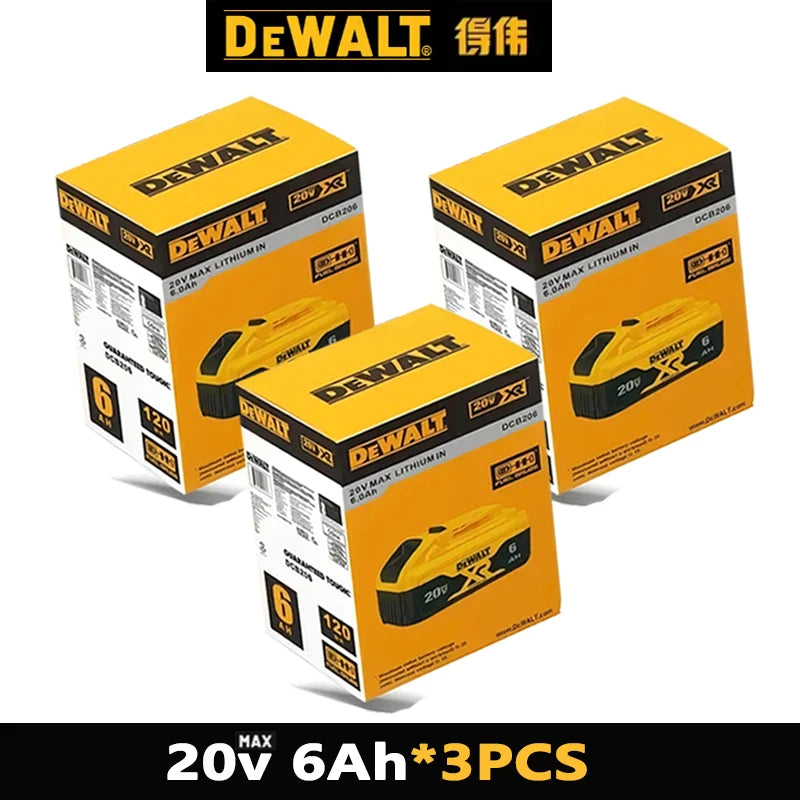 2AH 5AH 6Ah 9Ah Original Dewalt 20V Battery  For DCB200  DCB606 DCD609 18v dewalt outillage dewalt power tools Battery