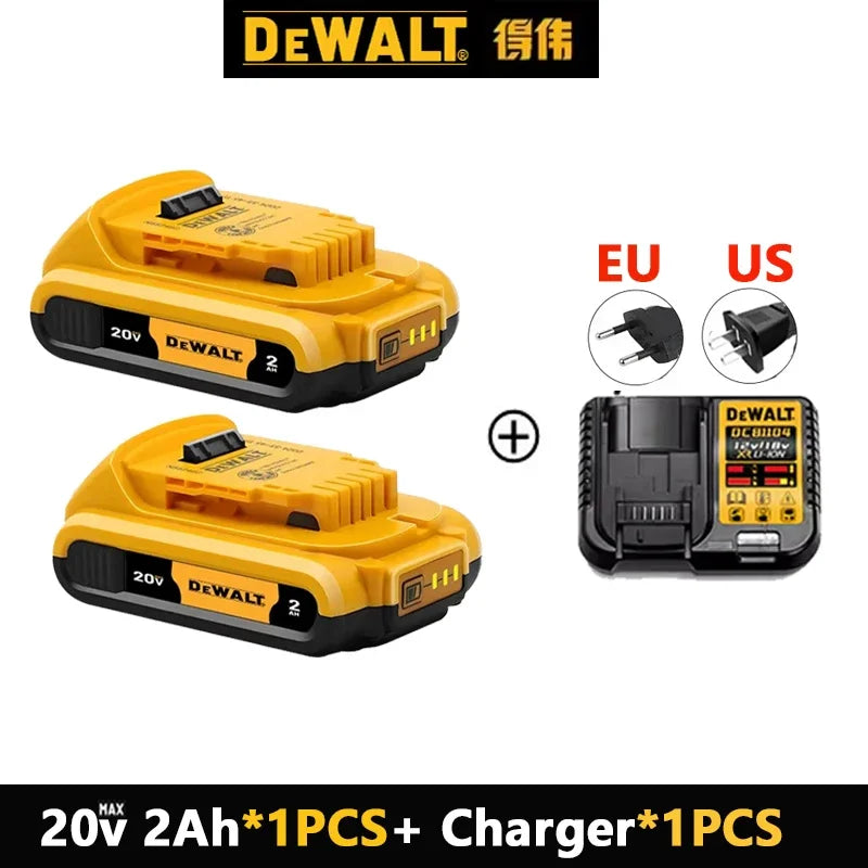 2AH 5AH 6Ah 9Ah Original Dewalt 20V Battery  For DCB200  DCB606 DCD609 18v dewalt outillage dewalt power tools Battery