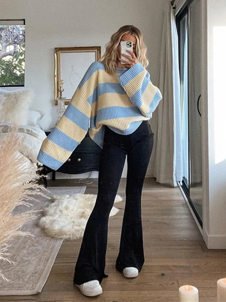 Black Pants For Women Streetwear High Waisted Trousers Slim Y2k Clothes Pantalones Mujer Casual Flare Pants Full Length Capris