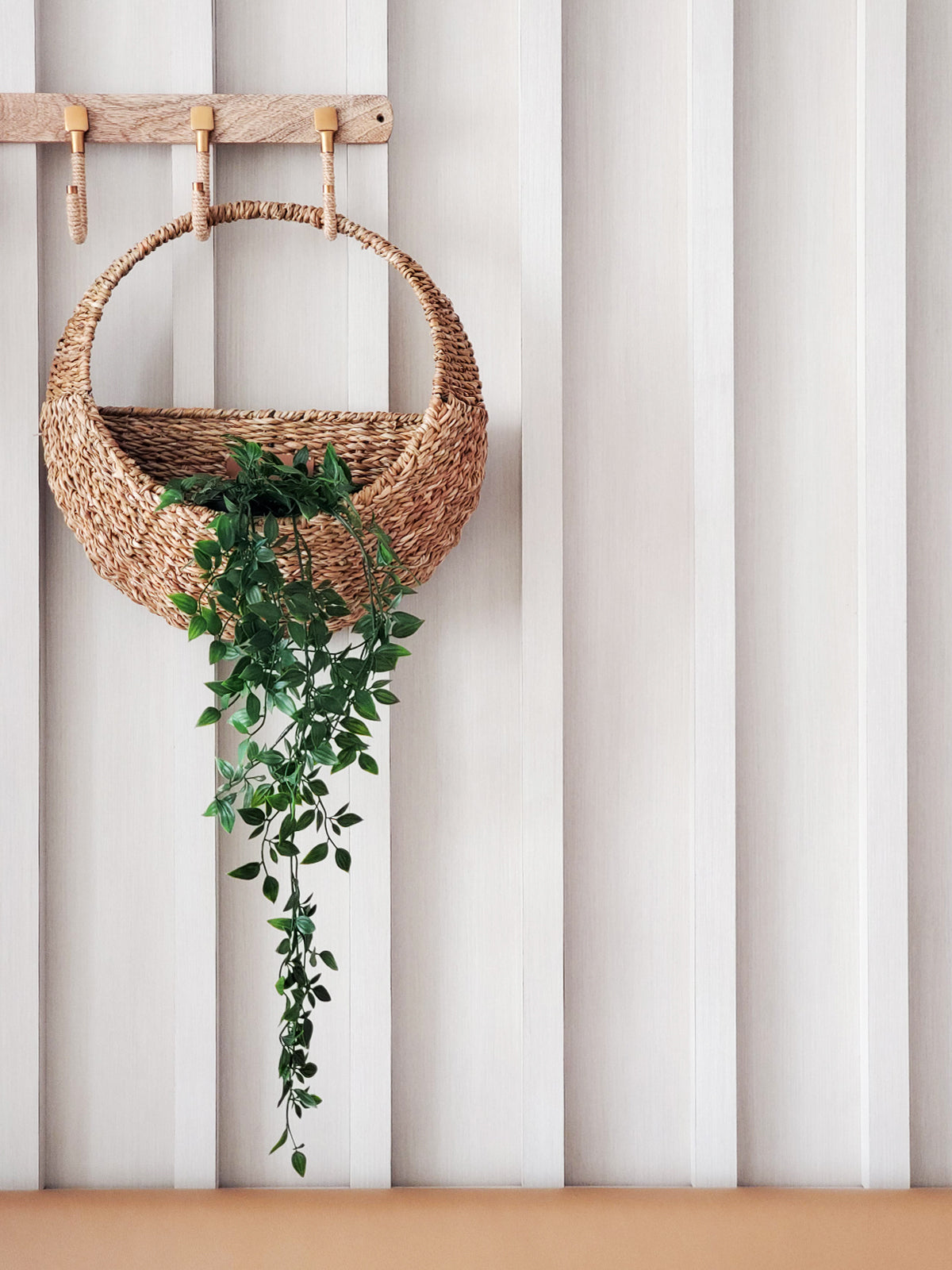 Cesta Decorativa de Pared Savar - Tejida a Mano