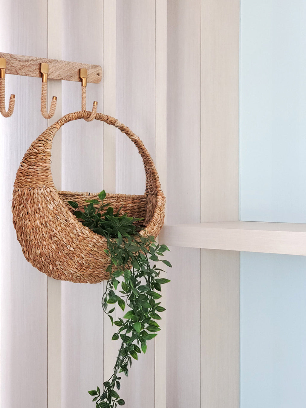 Cesta Decorativa de Pared Savar - Tejida a Mano