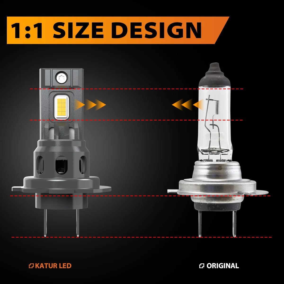 2pcs H7 Socket Type Led Fog Light Car Led Headlight Bulbs 6000K Pure White Light Plug and Play Perfect Beam Pattern For Mercedes