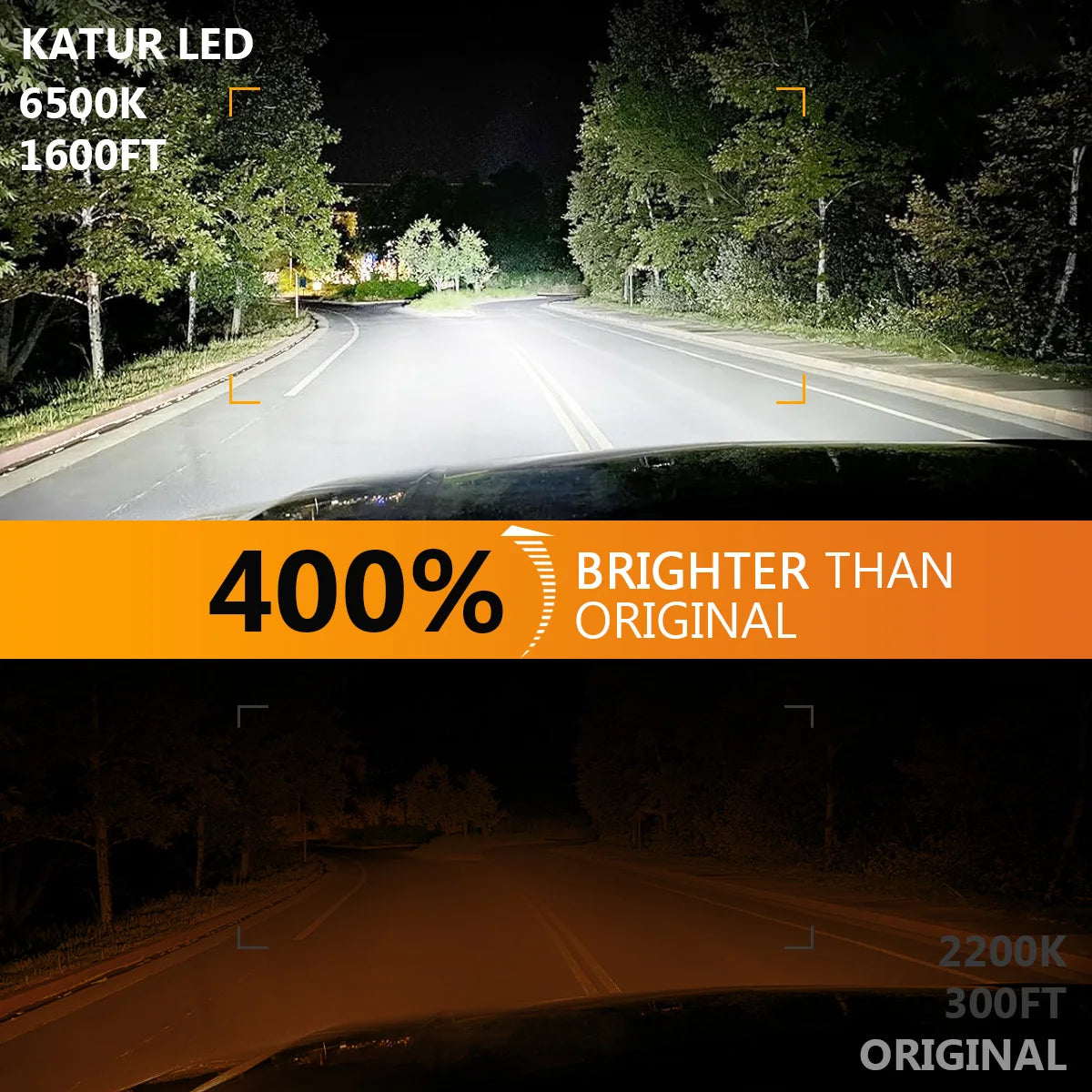 2pcs H7 Socket Type Led Fog Light Car Led Headlight Bulbs 6000K Pure White Light Plug and Play Perfect Beam Pattern For Mercedes