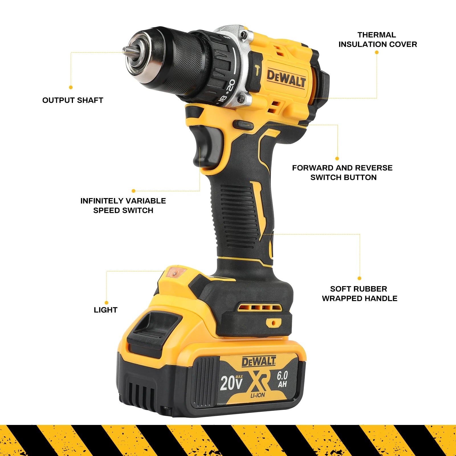 DEWALT 805 20V Lithium Battery Tool Brushless Compact Multifunctional Electric Screwdriver,Rechargeable,Hand Drill,Hammer Drill