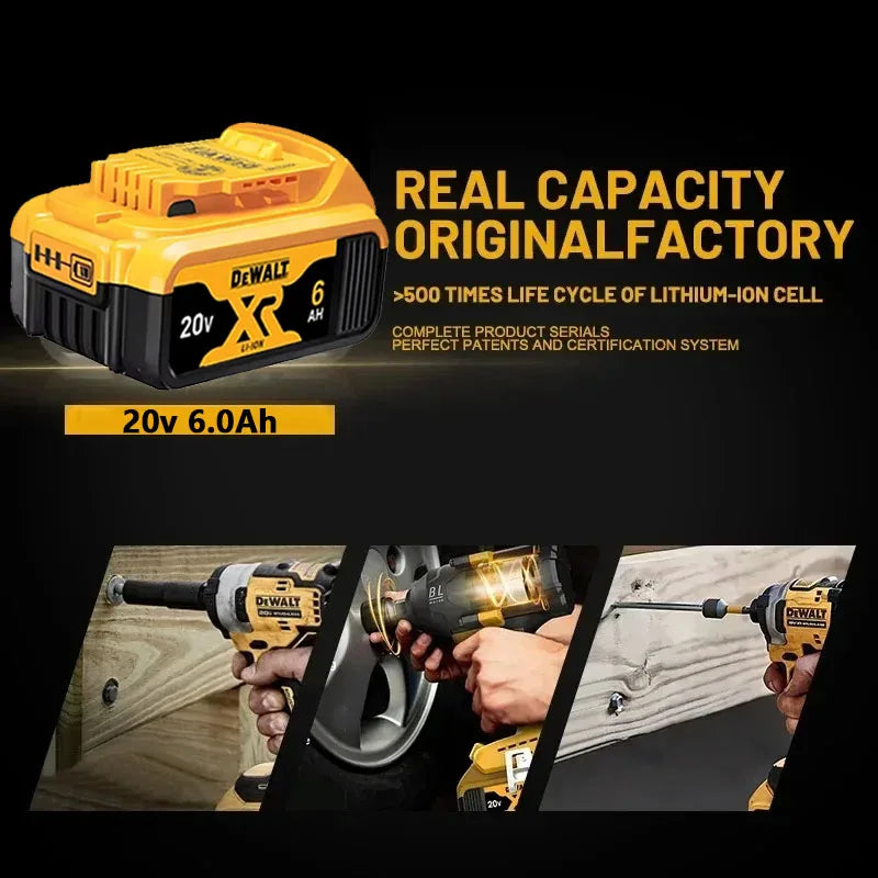 2AH 5AH 6Ah 9Ah Original Dewalt 20V Battery  For DCB200  DCB606 DCD609 18v dewalt outillage dewalt power tools Battery
