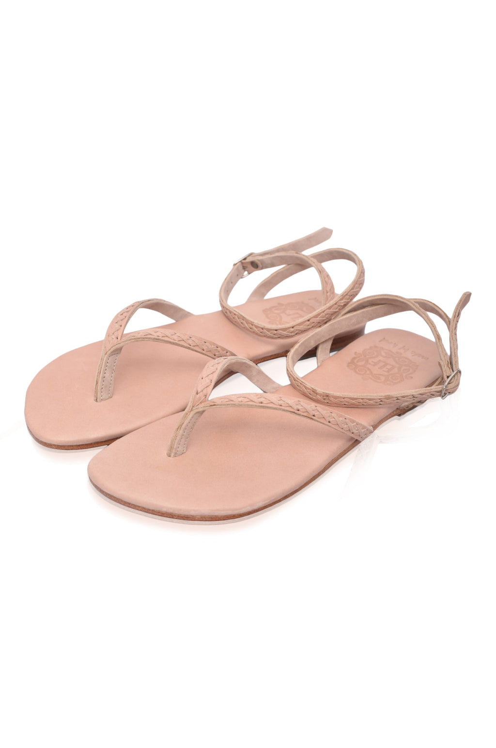 Braided Leather Thong Sandals for Women – Gladiator Flat Sandals | Premium Comfort