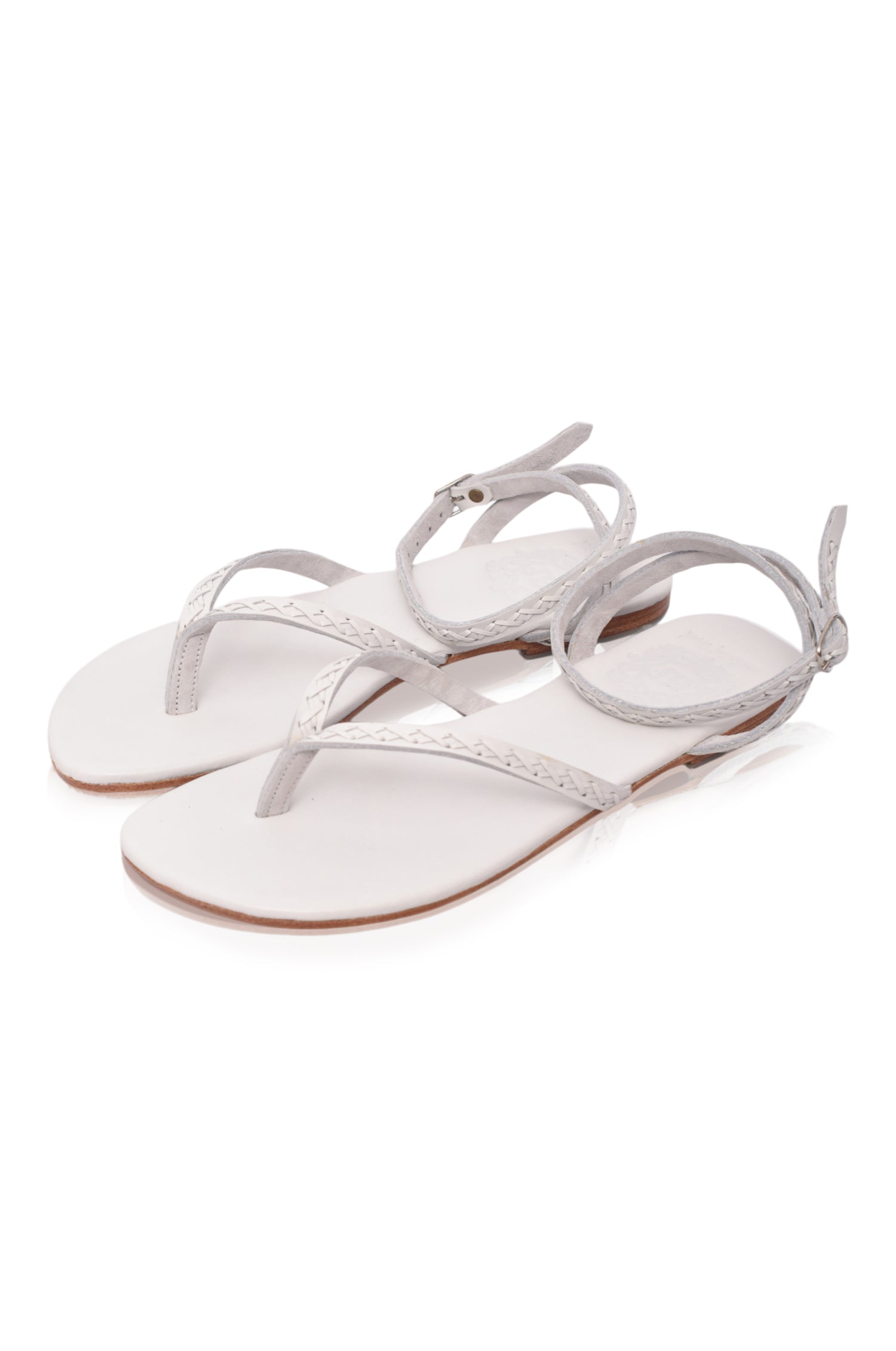 Braided Leather Thong Sandals for Women – Gladiator Flat Sandals | Premium Comfort