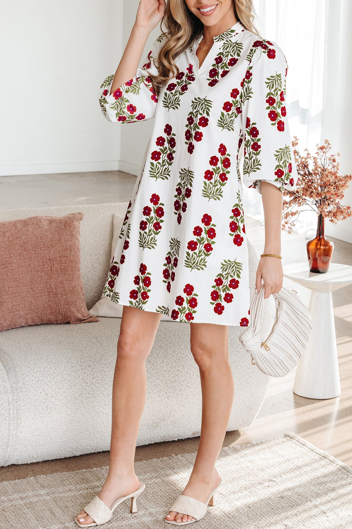 Catalina Sleeve Loose Mini Dress