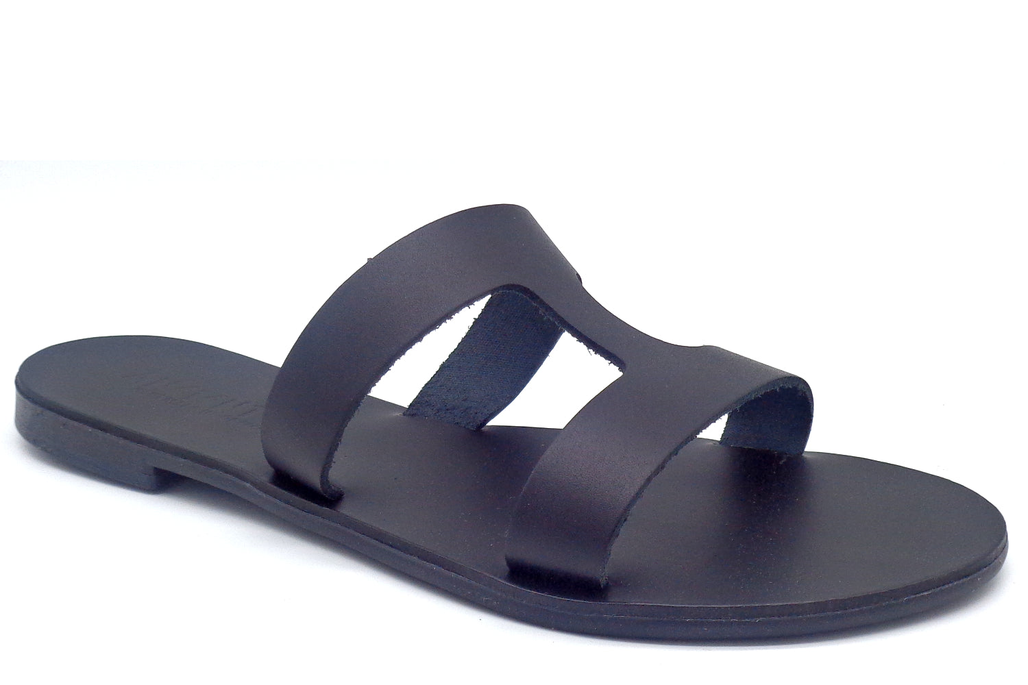 Greek Leather Slide Sandals for Women – Bia Minimalist Flat Slides | Beach & City Style