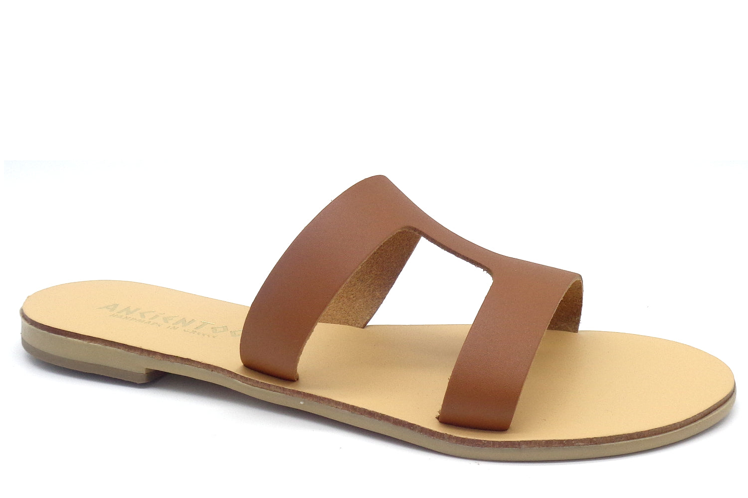 Greek Leather Slide Sandals for Women – Bia Minimalist Flat Slides | Beach & City Style