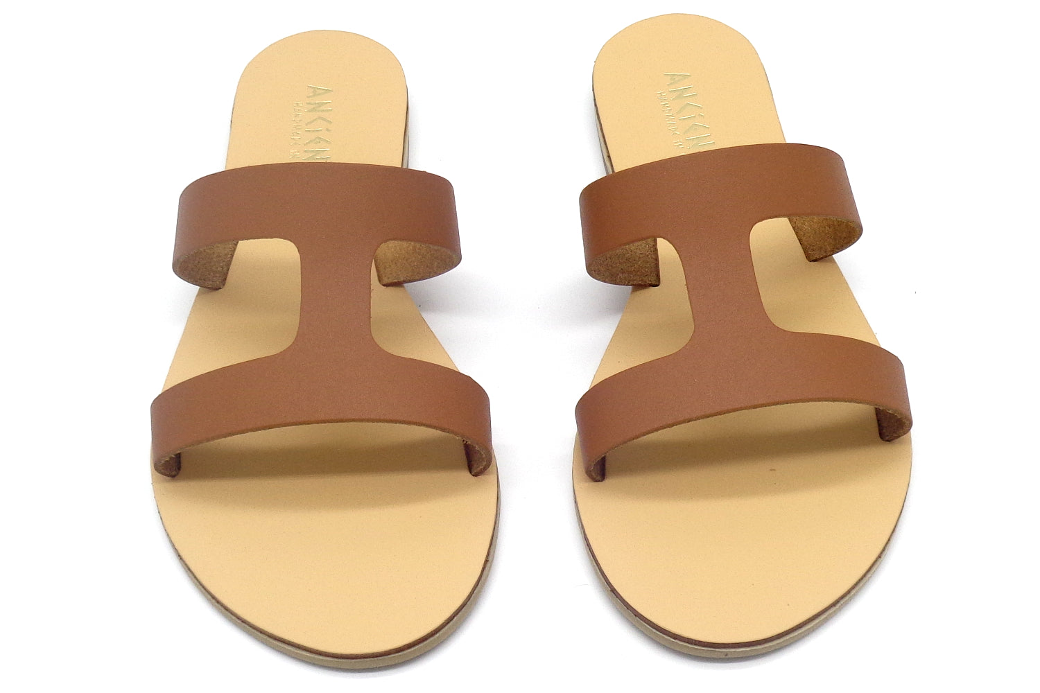 Greek Leather Slide Sandals for Women – Bia Minimalist Flat Slides | Beach & City Style