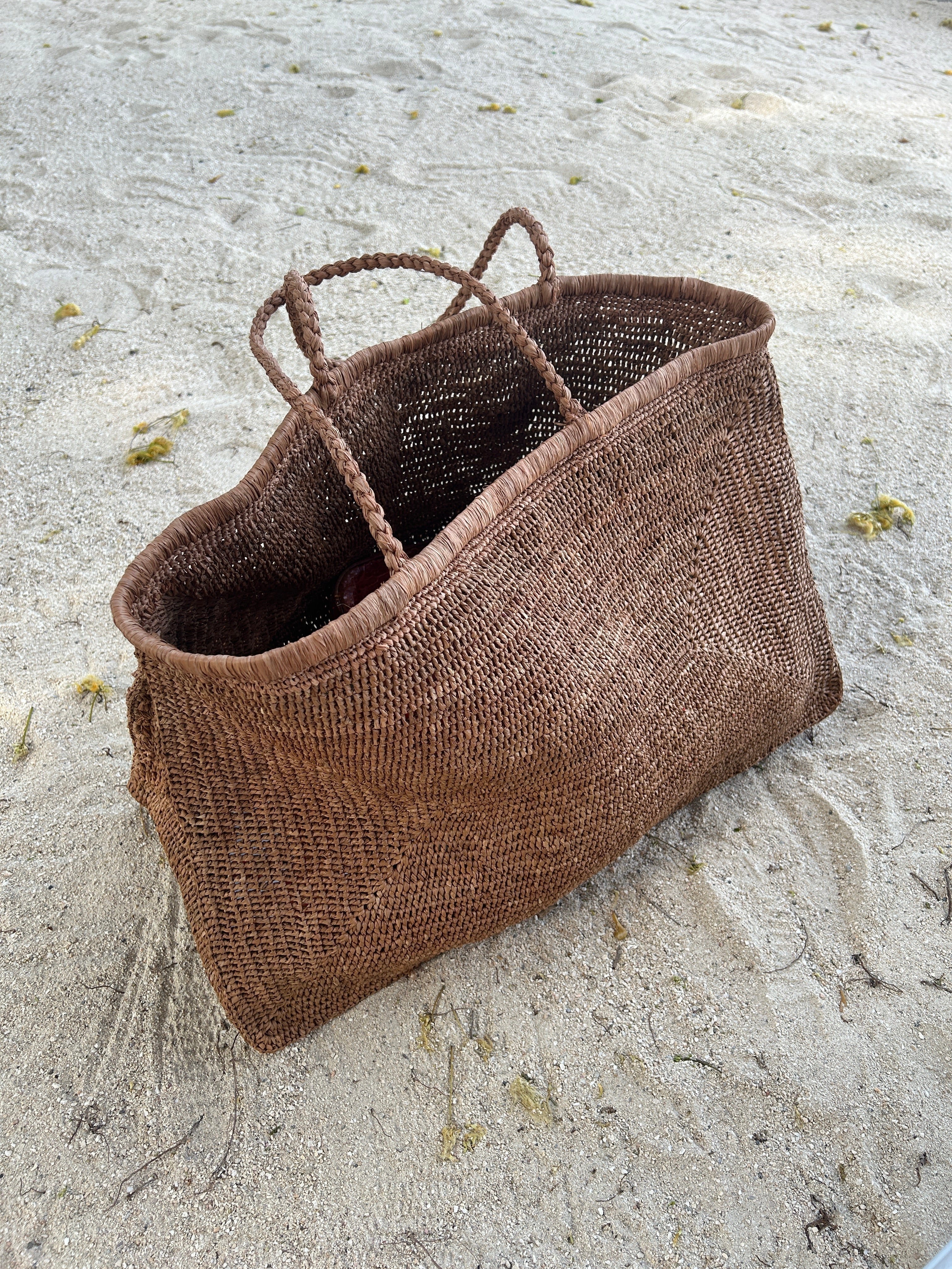 Bolsa de Playa Clipa XXL - Rafia Hecha a Mano