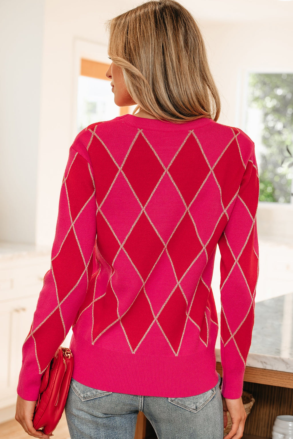 Wynter Pattern Knit Casual Sweater
