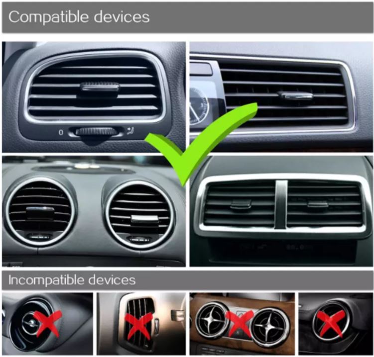 Car Air Vent Phone Mount 🚗 | One-Touch 360° Rotating Holder