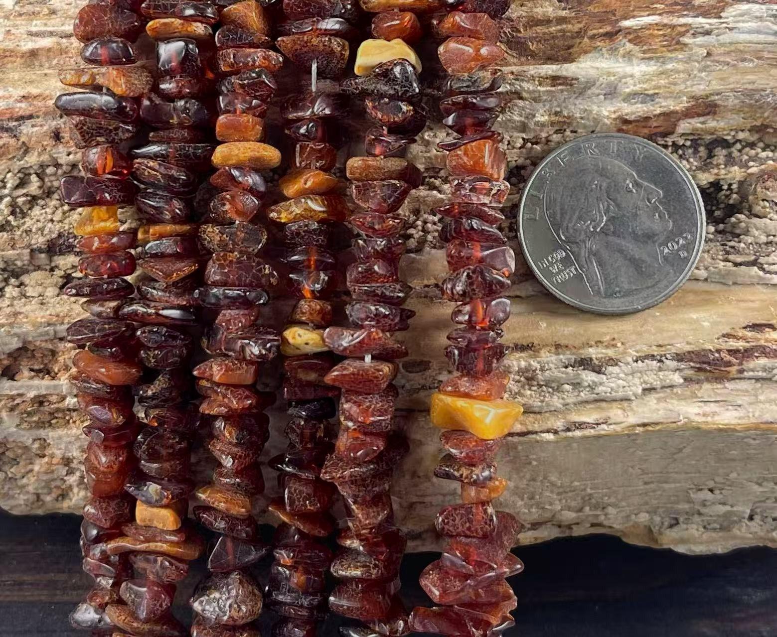 Amber (Mix Color) 3-5mm, 7-9mm Chips