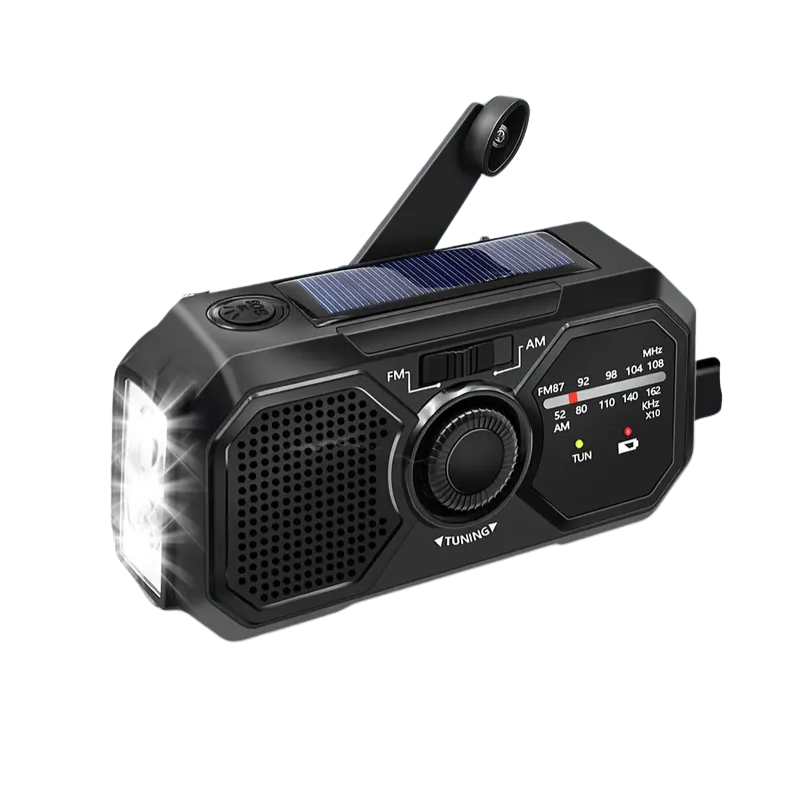 Emergency Radio Solar Hand Crank USB Power Bank-0